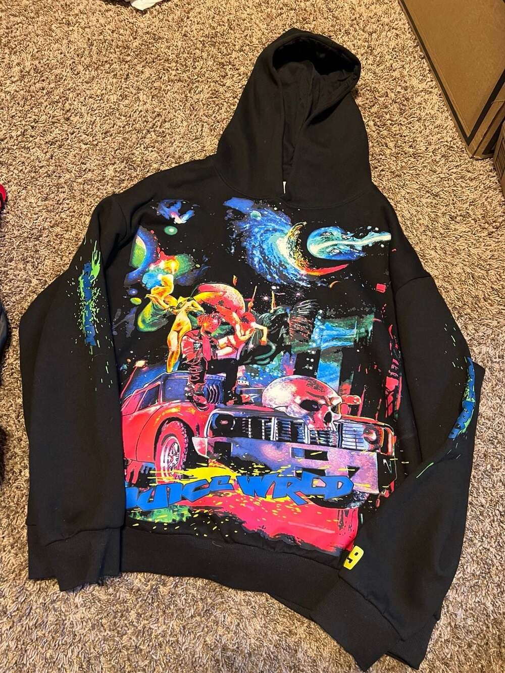 Juice WRLD x Vlone Cosmic Graphic Print Hoodie